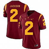 USC Trojans 2 Adoree' Jackson Red College Football Jersey Dzhi,baseball caps,new era cap wholesale,wholesale hats